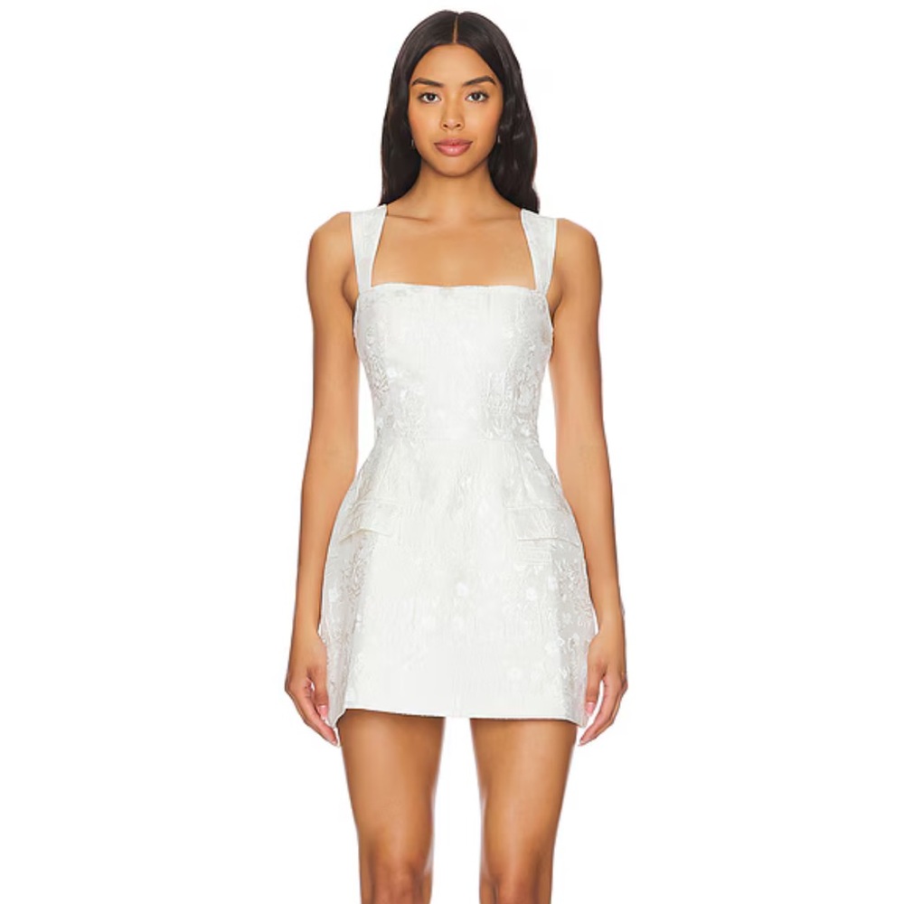 Amanda Uprichard Bethany Romper in White Size Medium